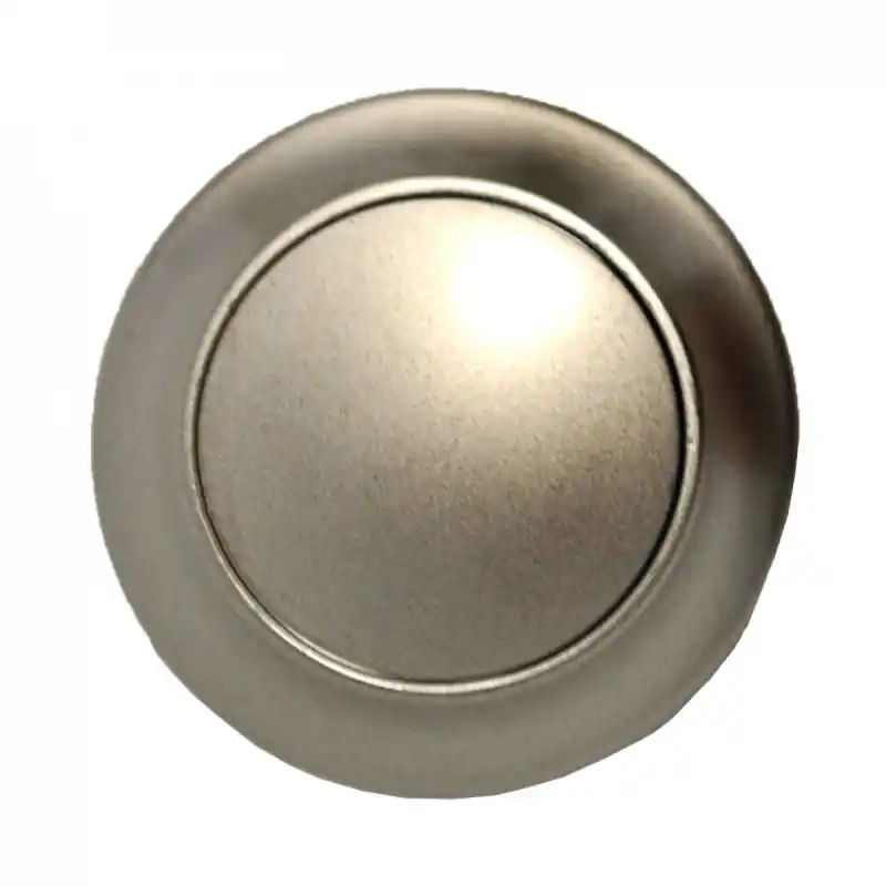 Druckknopf mit Rosette silber - Sofort kaufen