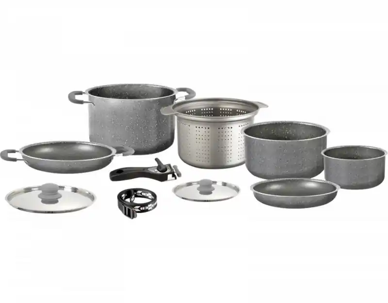 Profi-Qualität - Brunner Alu Topfset Gourmet Rock 9+1