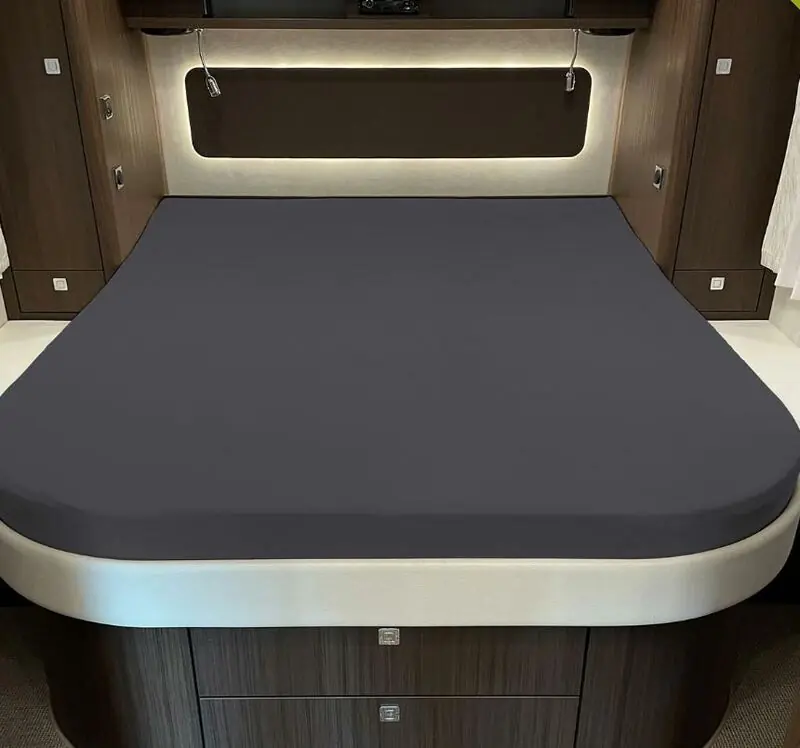 Hochwertig - Queensbett Spannbettlaken Titanium