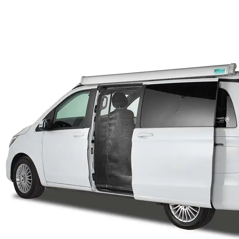 Nur für kurze Zeit - Der Freistaat Fernweh Style Moskitonetz Schiebetüre links Campstar und Vanstar