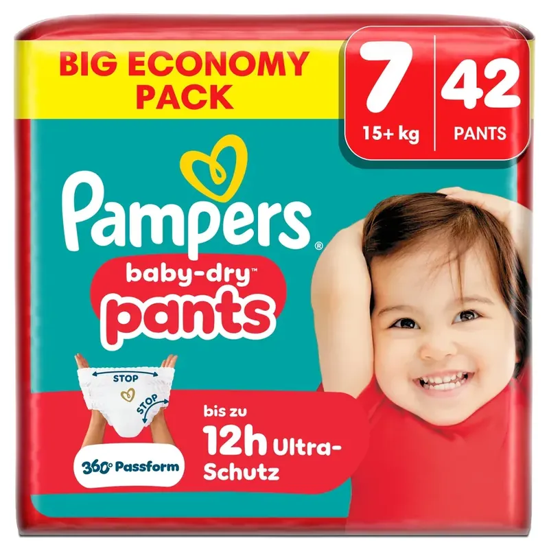 Mega-Angebot | Pampers Baby Dry Pants Gr.7 Extra Large 15+kg Big