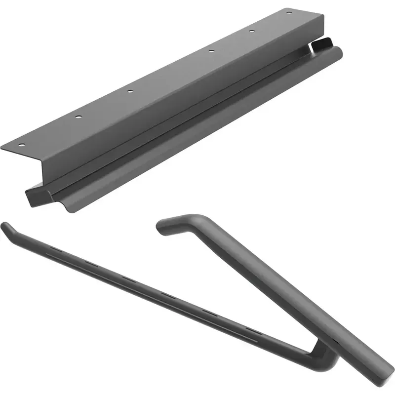 Hochwertig | PEKA Hosenhalter-Set 550 mm Pecasa Stahlblech mit Feinstruktur schwarz
