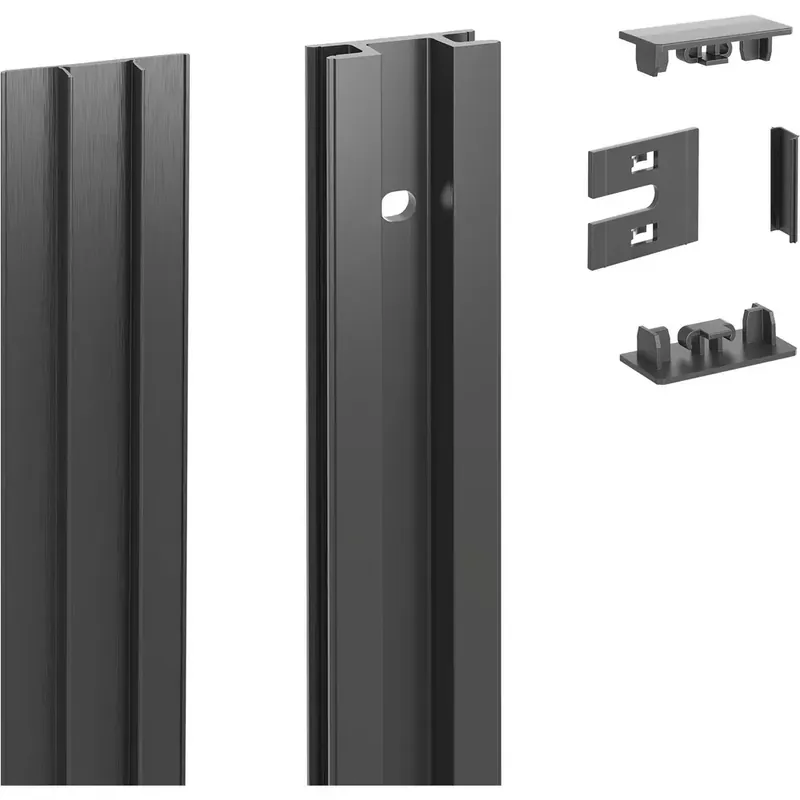 Aktion - PEKA Wandprofil Standard Pecasa Aluminium gebürstet anodisiert schwarz
