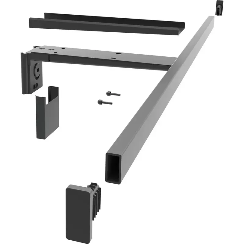 PEKA Kleiderstange 850 mm Pecasa Stahlblech mit Feinstruktur schwarz - Preisvorteil