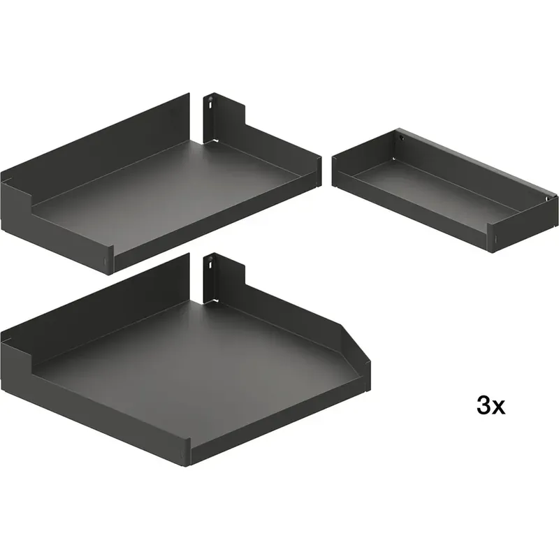 Nur diese Woche - PEKA Einhängetablar-Sets Liro 600-1900 rechts Pleno Maxi Plus Anthrazit