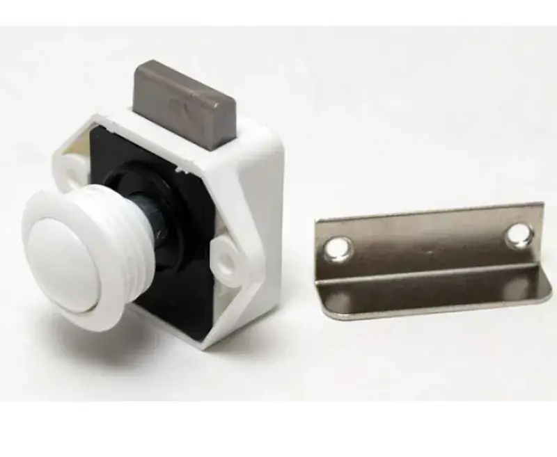 Top-Angebot | Push Lock Mini - Möbelschloß weiß