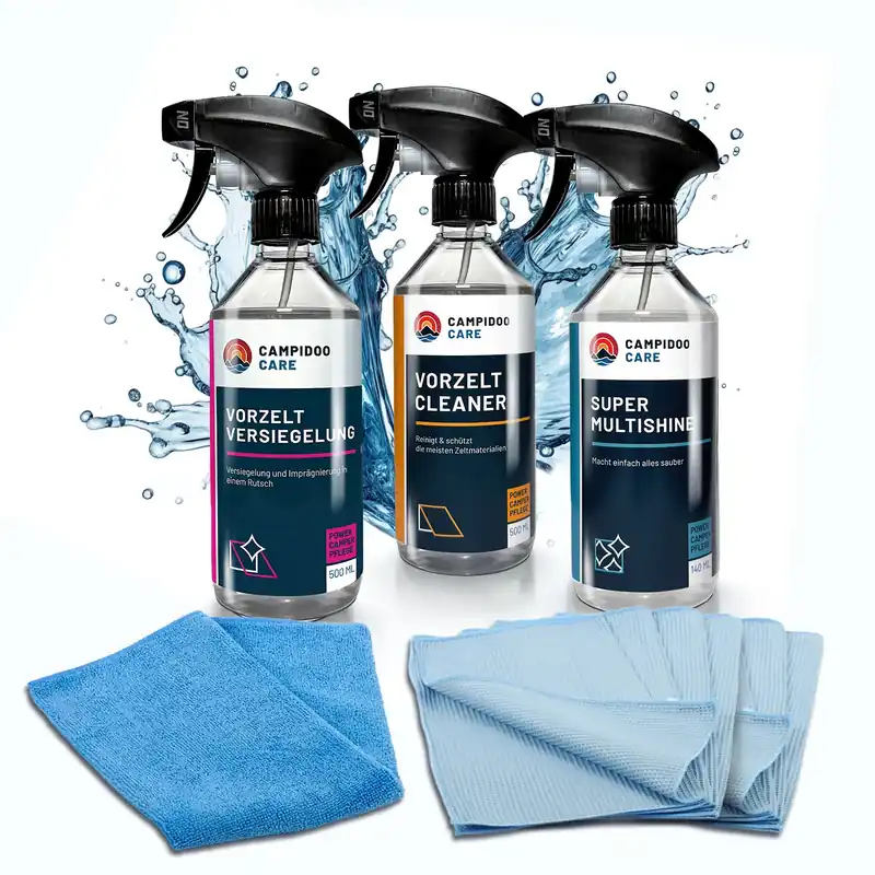 campidoo Care – Kit d‘entretien pour textiles et tentes | Top-Deal