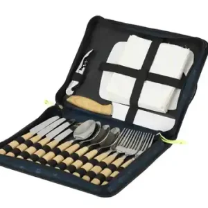Zertifiziert - Picknick Besteck Set Morella blau