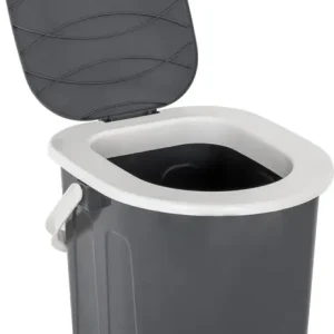 Bestellbar - Eimertoilette BRUNNER Optipot inkl. Sitz Farbe schwarz / grau