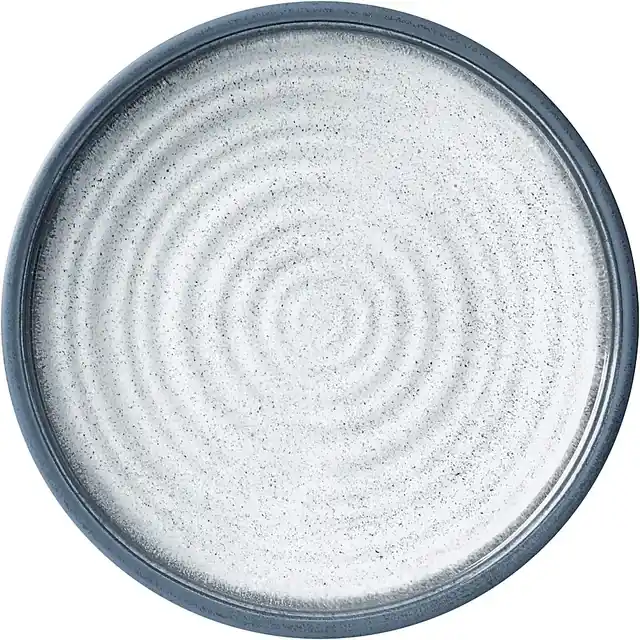 Schnelle Lieferung - Dessertteller Melamin BRUNNER Tuscany Durchm. 21 cm Farbe creme / blau