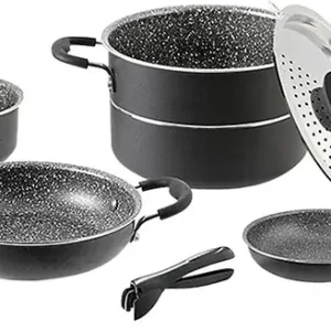 Endet bald | Topfset BRUNNER Pirate 8-tlg. Aluminium Farbe schwarz