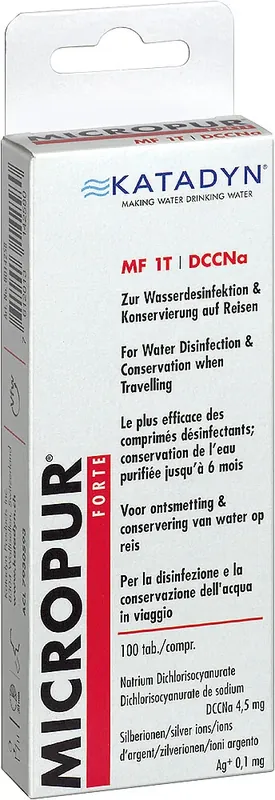 Trinkwasserdesinfektion Micropur Forte 1 T 100 Tabletten | Schnelle Lieferung