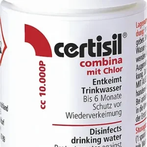 Neuzugang | Trinkwasserreiniger certisil combina 10.000 P mit Chlor , 100 g Pulver