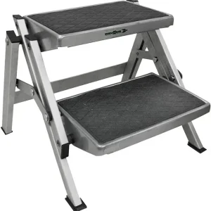 Abverkauf - Trittstufe Brunner Ruckstep Alu Traglast 150 kg 51,5 x 19,5/38,5 x 53 cm