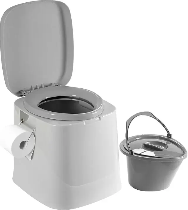 Hammerpreis - Eimertoilette Brunner Optiloo Farbe grau